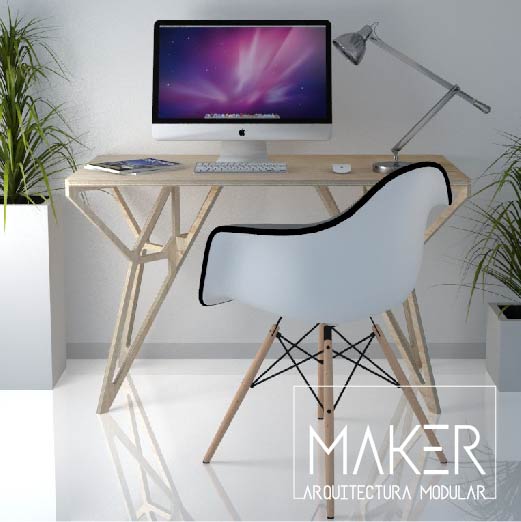 La mesa ESPAIDER está pensada para espíritus creativos, ideal para un pequeño estudio o tu oficina.