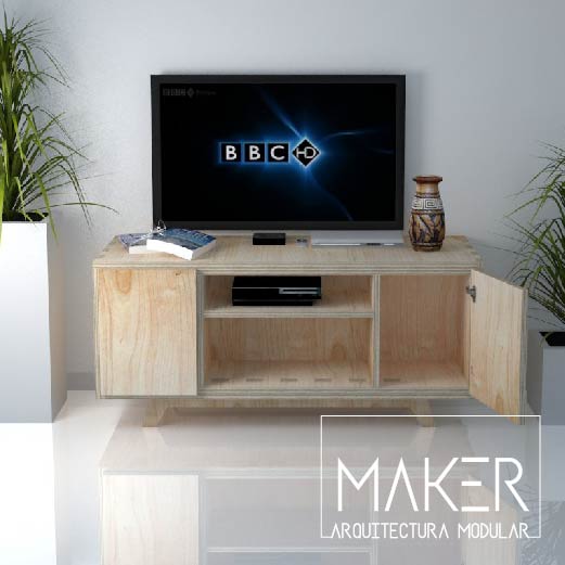 6 Mesa aux WALLY Largo: 40.00cm Ancho: 30.50cm Alto: 50.00cm WALLY es una mesa auxiliar de tamaño compacto y funcional, ideal para darle un toque de originalidad a tu dormitorio. MAKER Arquitectura Modular 7 Mesa tv LIVING Largo: 110.00cm Ancho: 40.00cm Alto: 50.00cm La mesa LIVING es ideal para organizar tu equipo de entretenimiento, está diseñada con diferentes compartimientos para que guardes tus objetos más preciados.