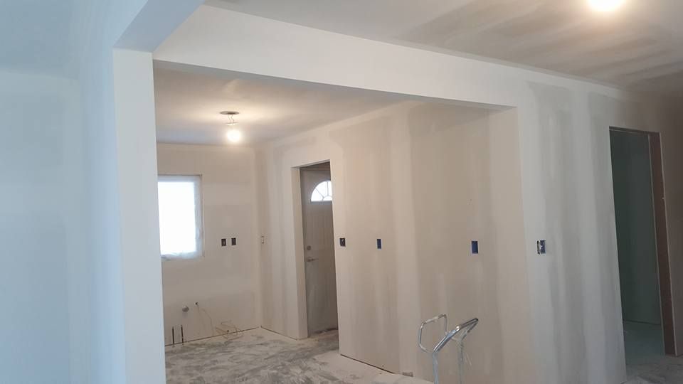 drywall installation in a residential home