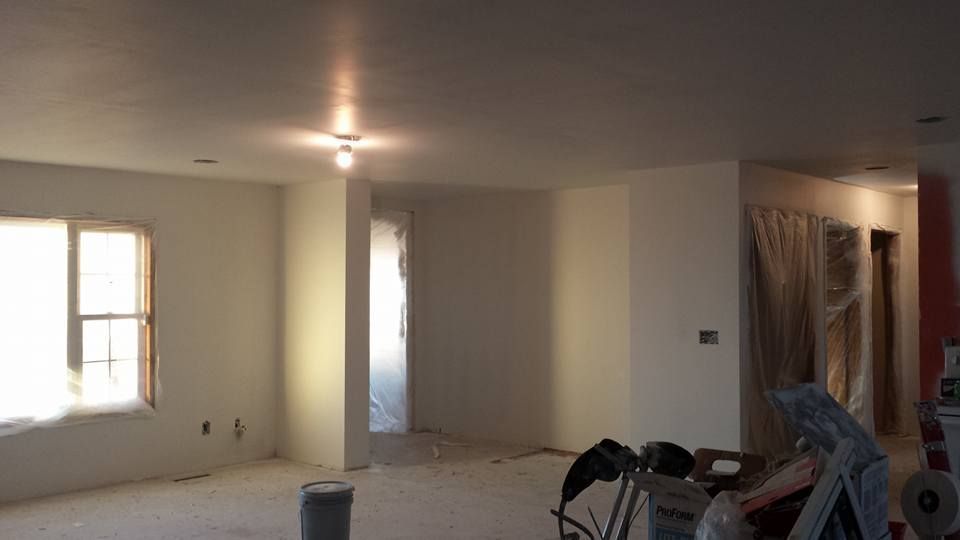 new residential drywall project finishing touches