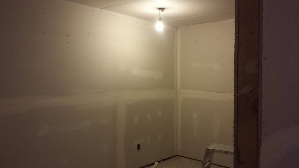 new drywall installation