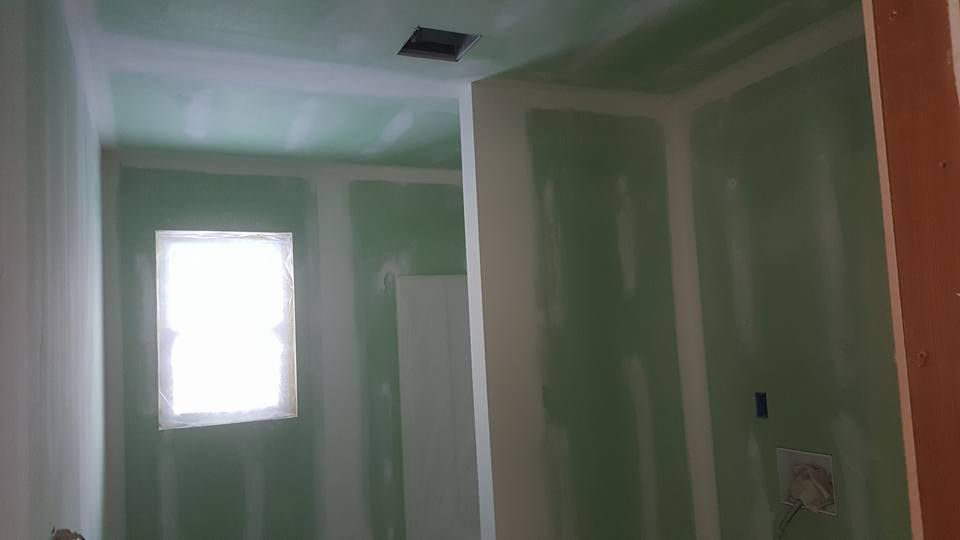 moisture resistant drywall installed in a bathroom