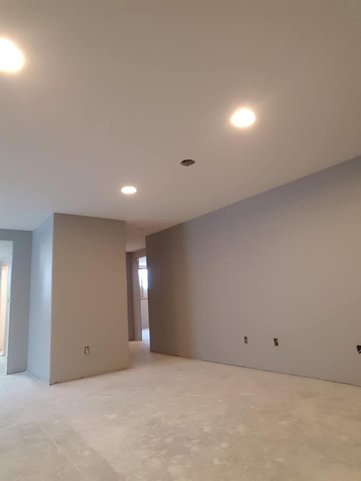 residential home with freshly painted walls and ceilings