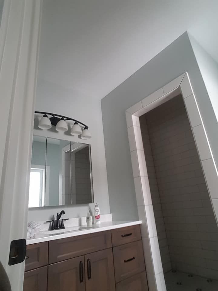 Bathroom drywall repair and remodel
