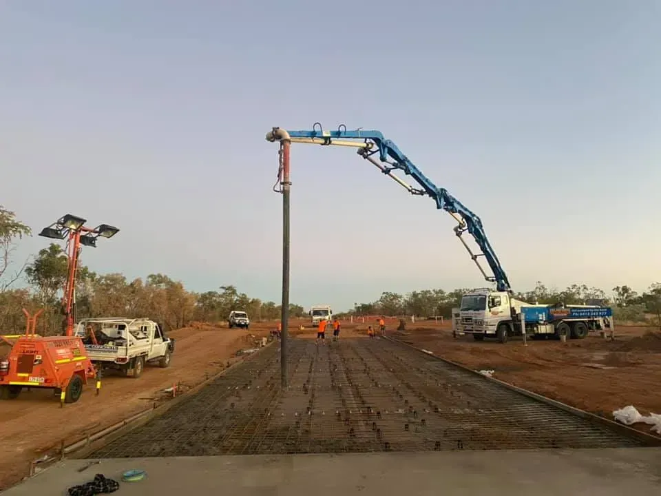 Concrete Being Poured on a Construction Site — Far Northern Concrete Pumping in Mareeba, QLD