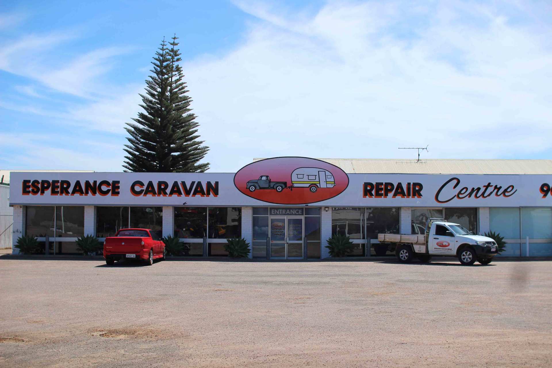 front view of the company