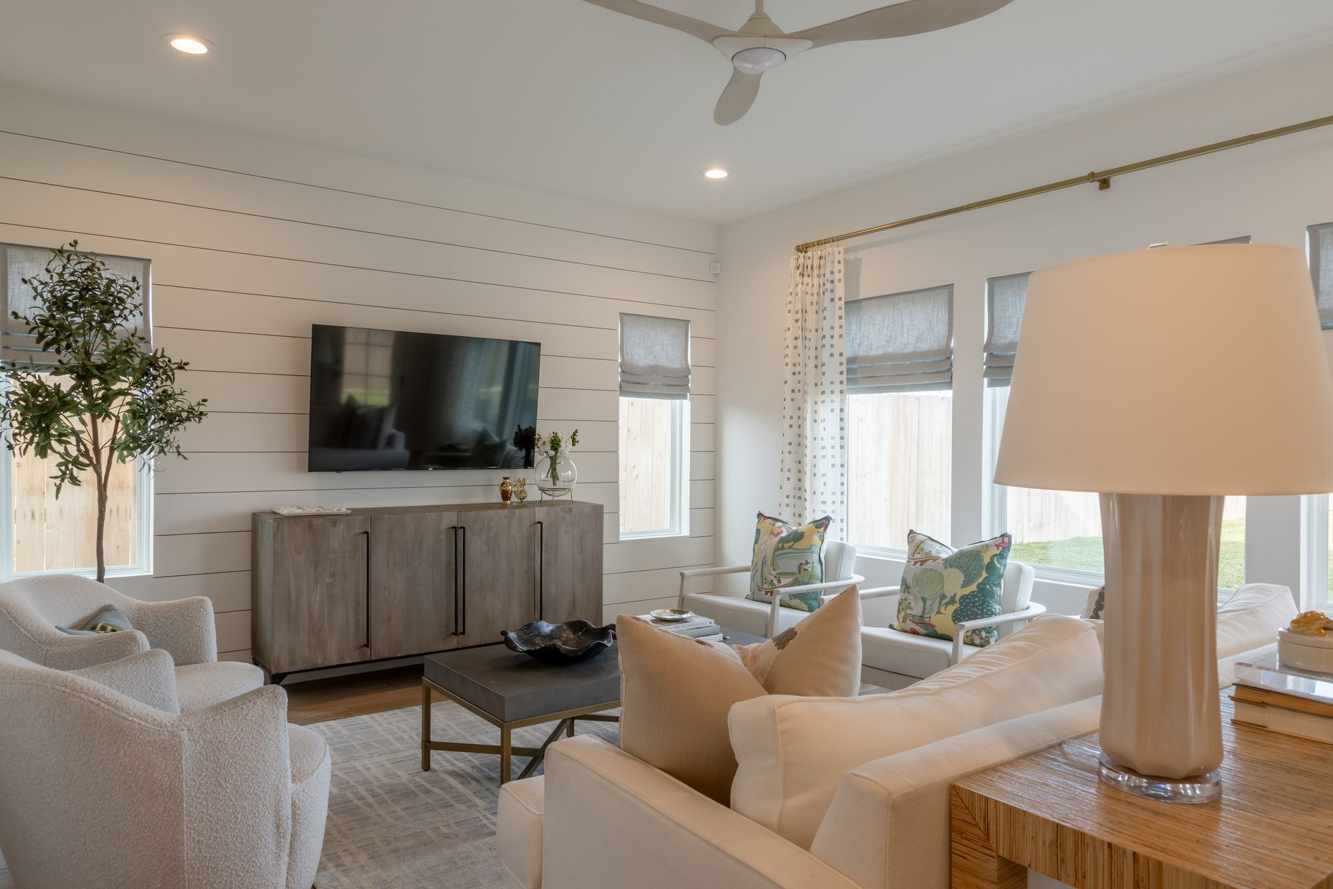The living room of a home in Antlers Crossing built by BB Homes.