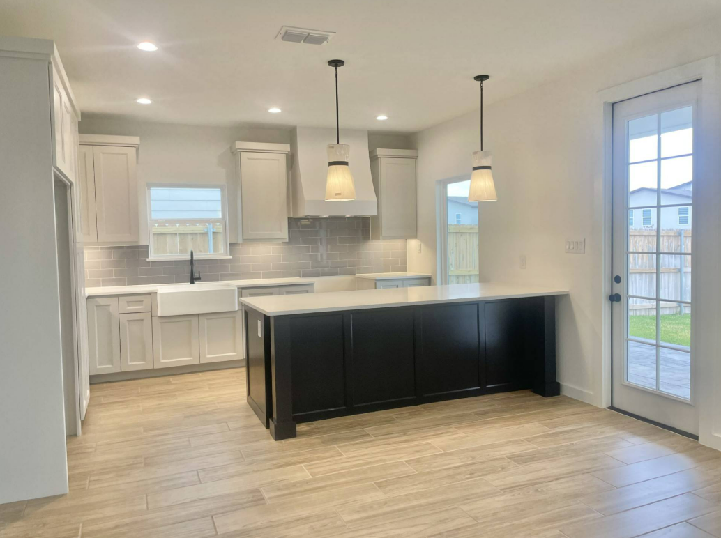 The kitchen inside of a home built by BB Homes