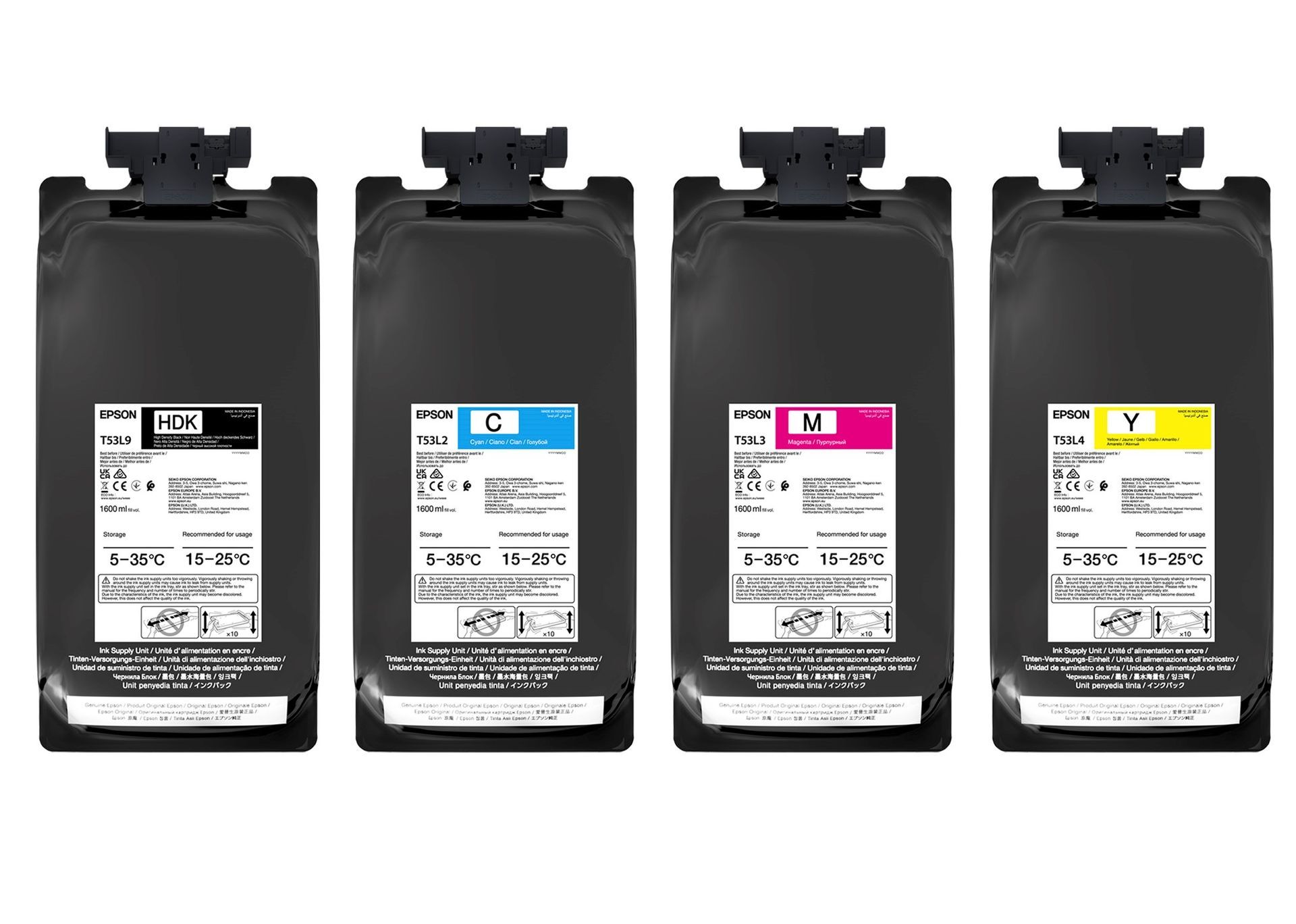 Epson SC-F9560 1.6L Ink Pouch Set - CMYK