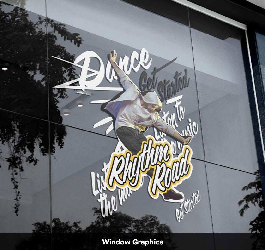 SAV graphics on window printed with the BN2 series