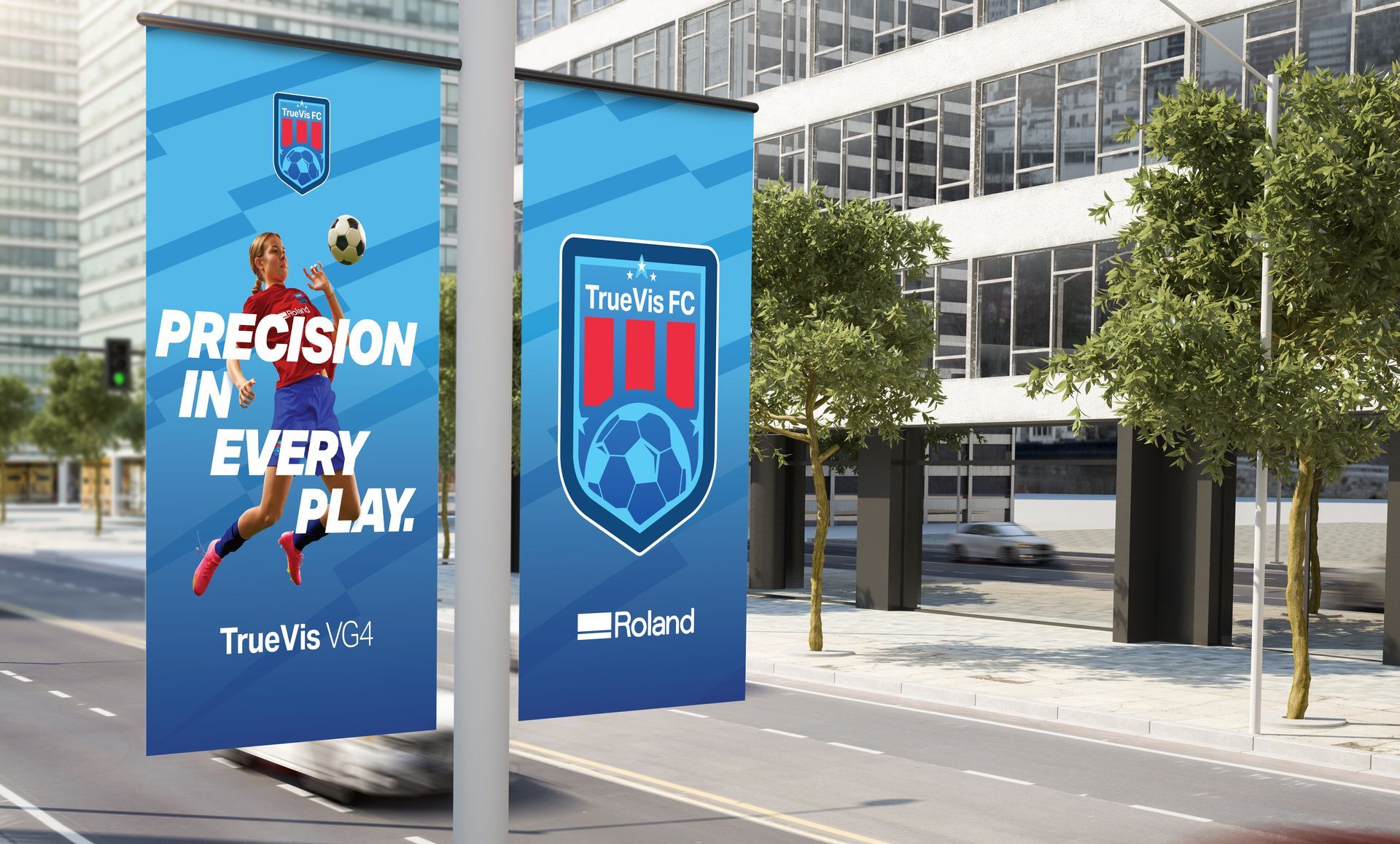 Vinyl Banners printed with the Roland VG4 Series Printer-Cutter