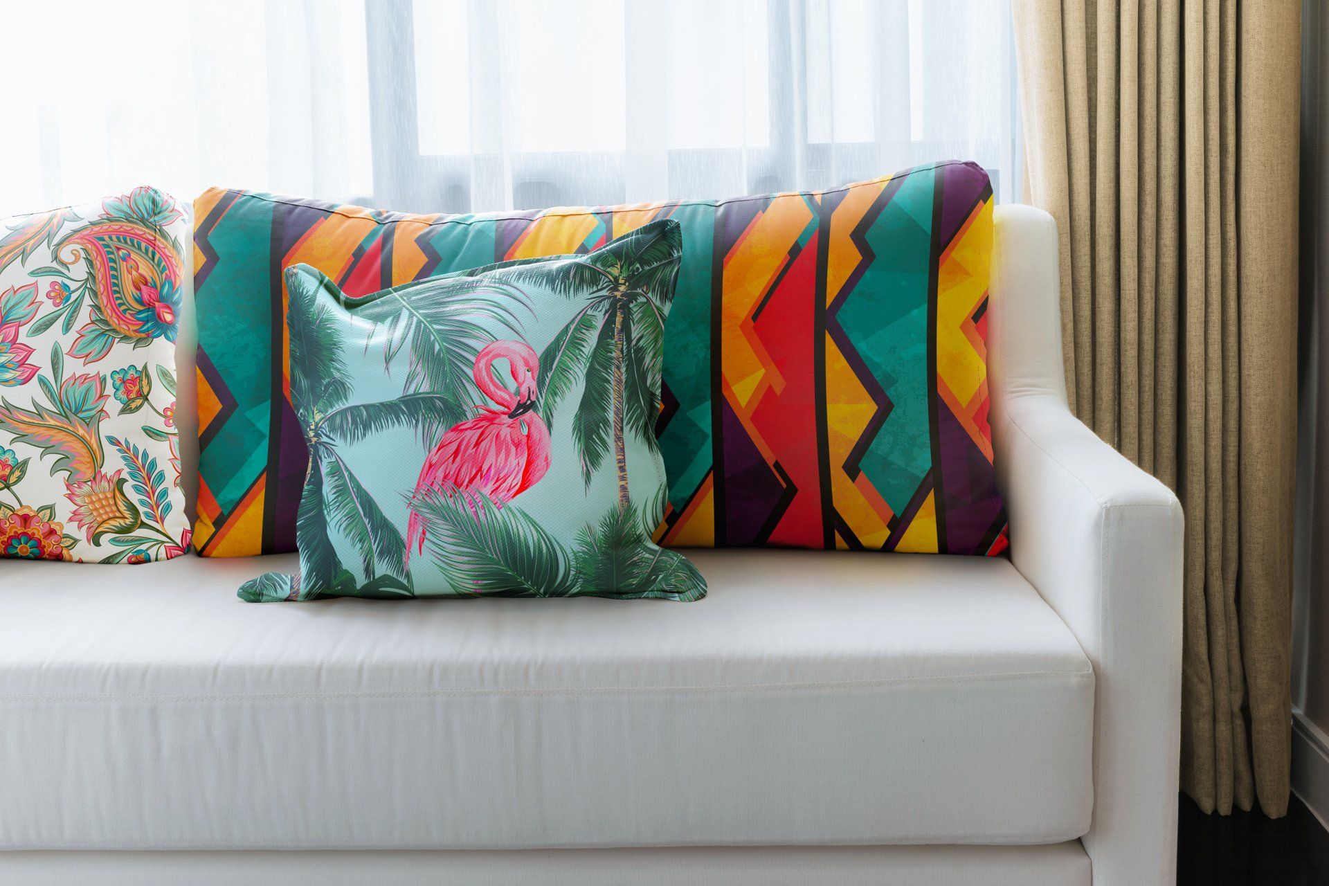 Example of dye-sub print on cushions
