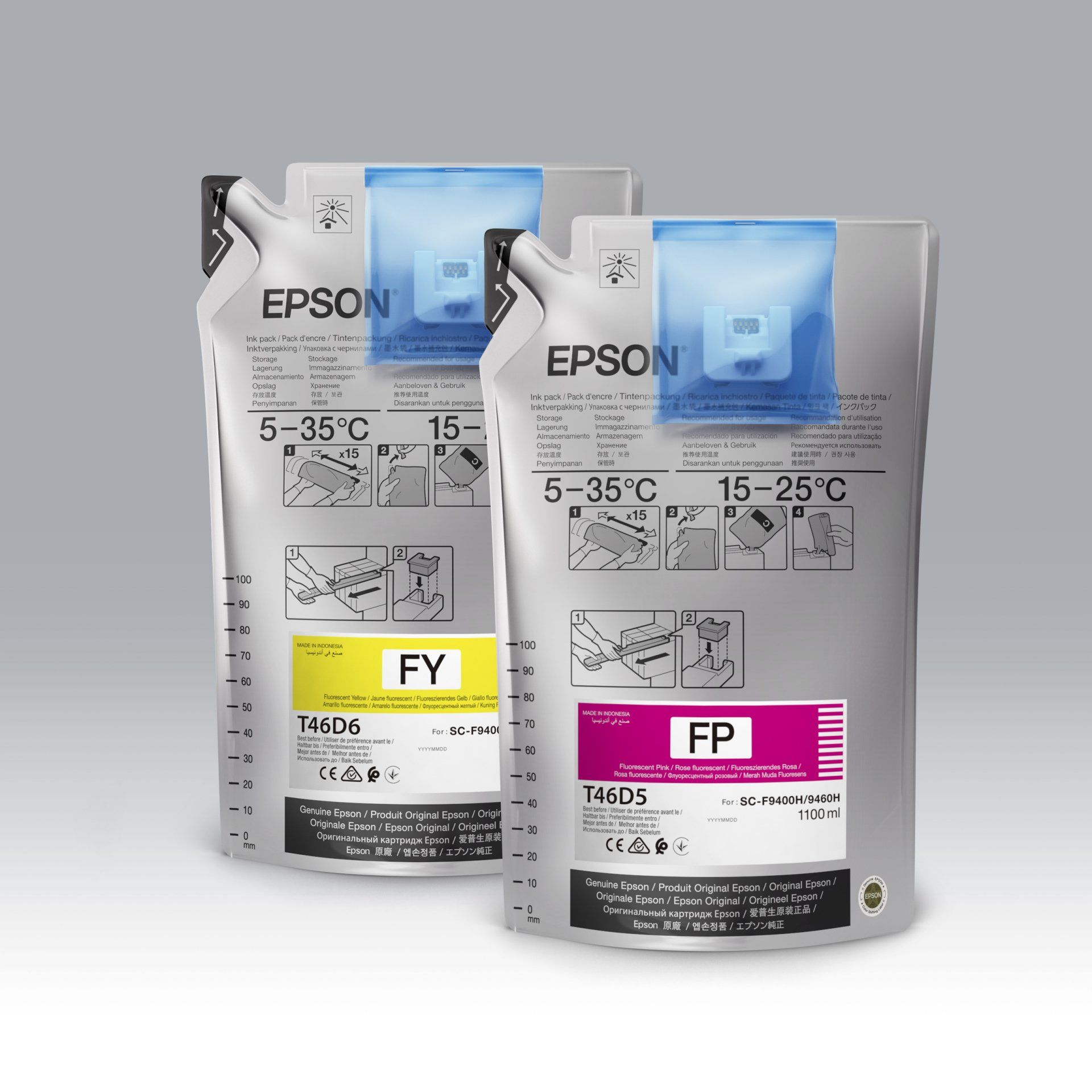 Epson dye sub ink pouches