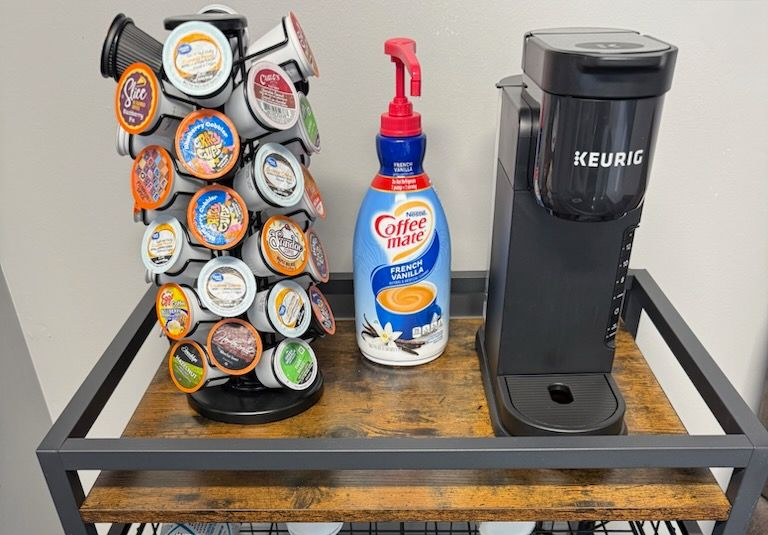 Complimentary Coffee and Water