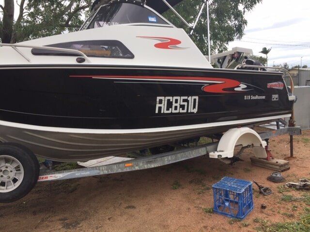 Speed Boat — Welding & Trailer Repair Services in Bohle, QLD