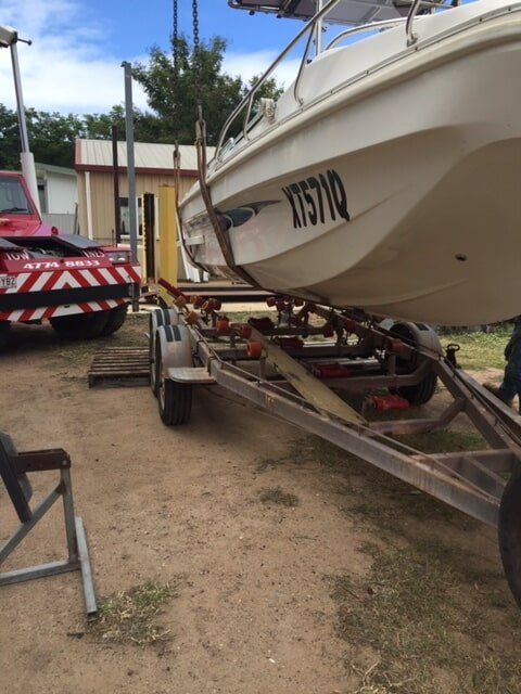 Boat in Trailer — Welding & Trailer Repair Services in Bohle, QLD