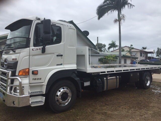 White Truck — Welding & Trailer Repair Services in Bohle, QLD