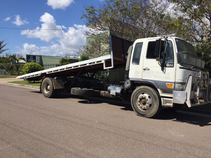 White Truck — Welding & Trailer Repair Services in Bohle, QLD