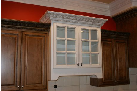 Cabinet With Glass Door — Evansville, IN — Sheffer Construction & Development, LLC