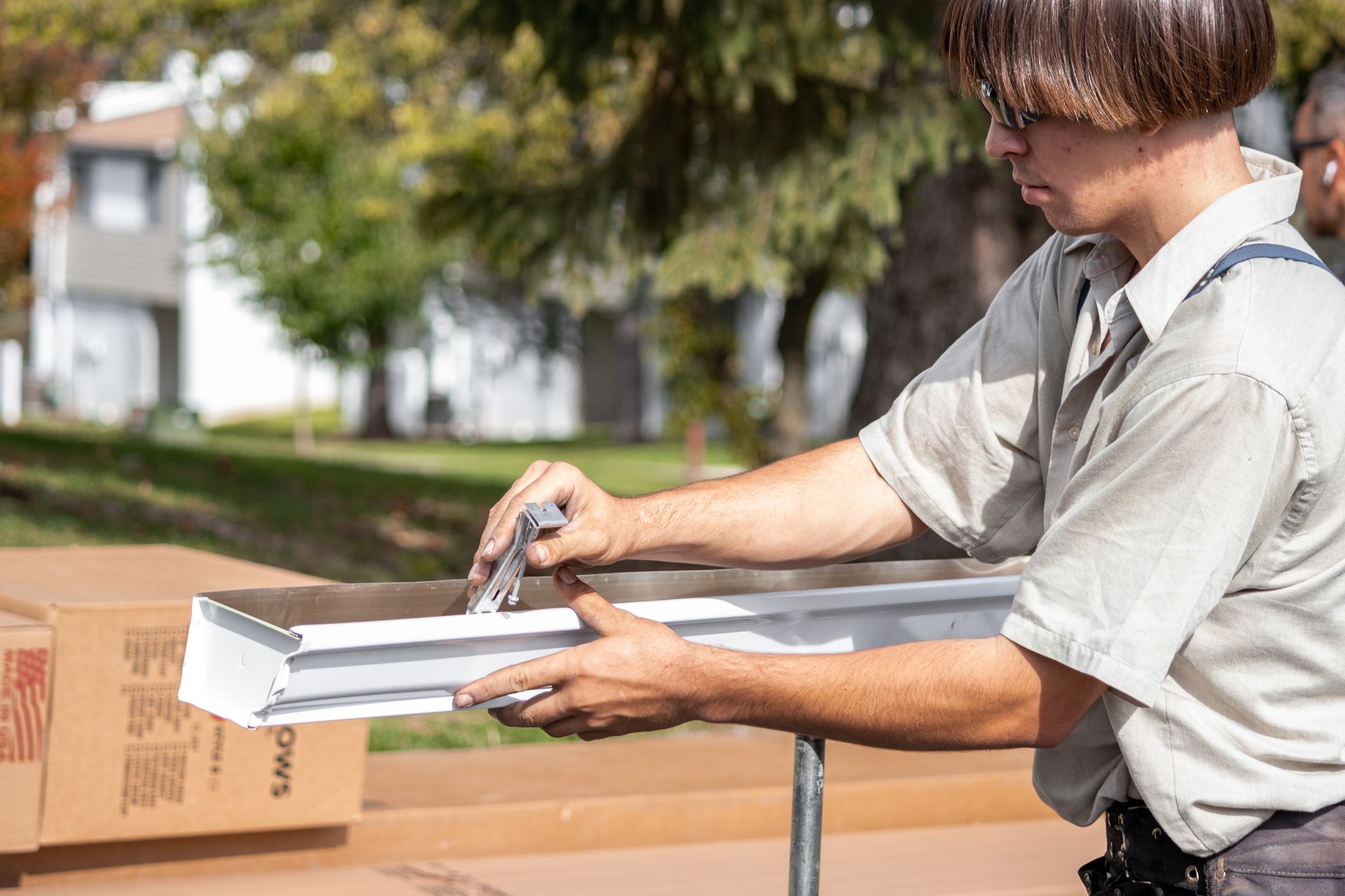 Gutter installation process