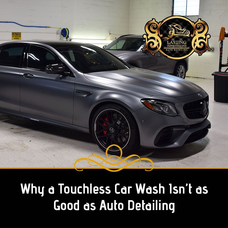 A touchless car wash isn 't as good as auto detailing