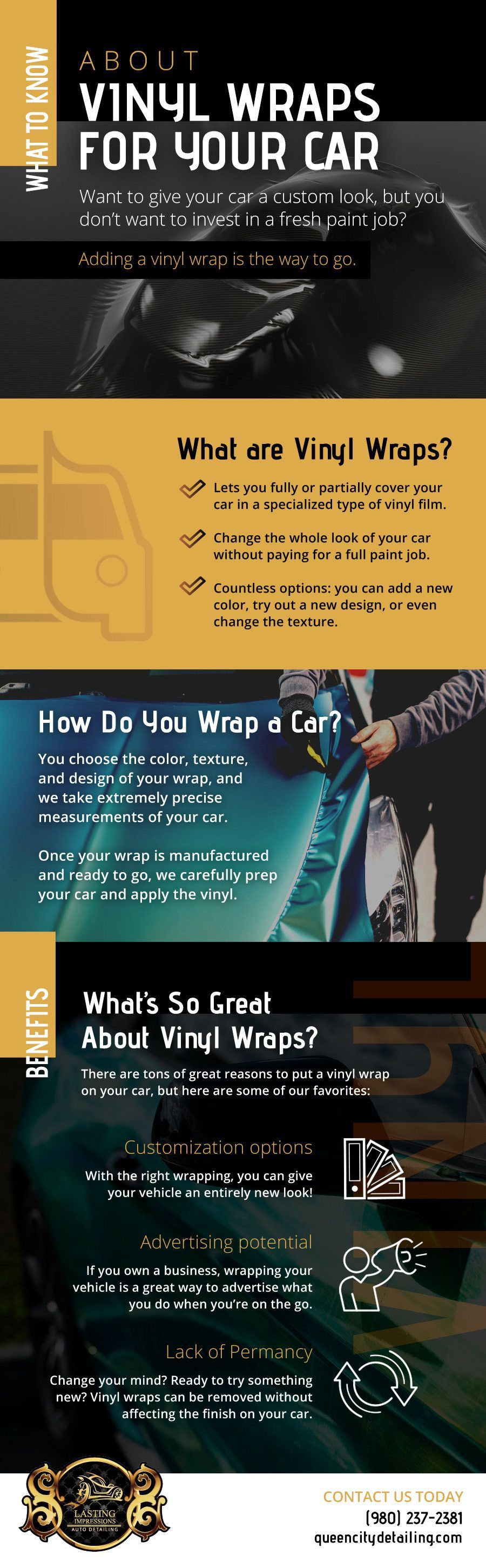 There are many different types of vinyl wraps for cars.