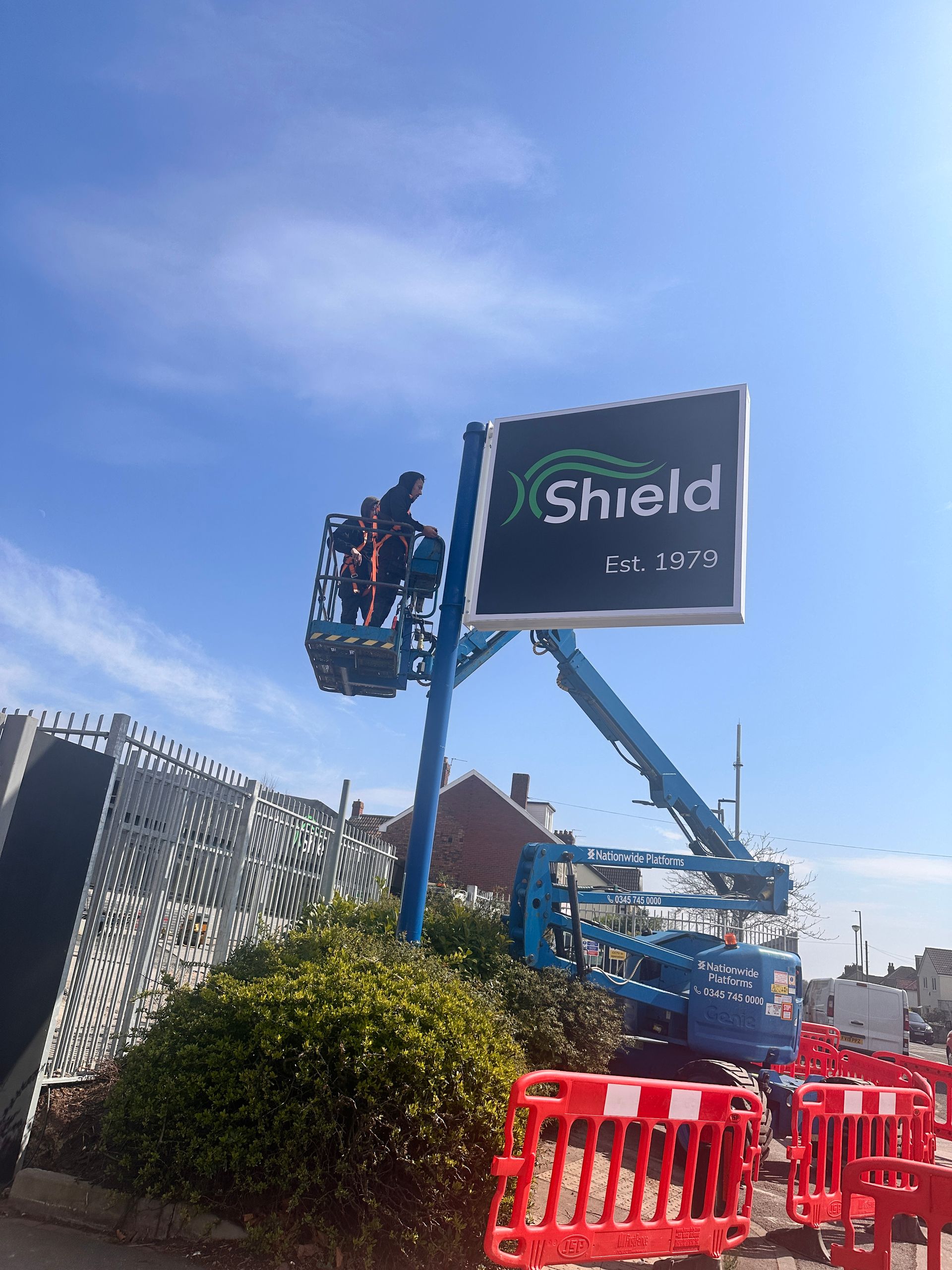 Exterior Signage Solutions for Shield Services Group in Bristol