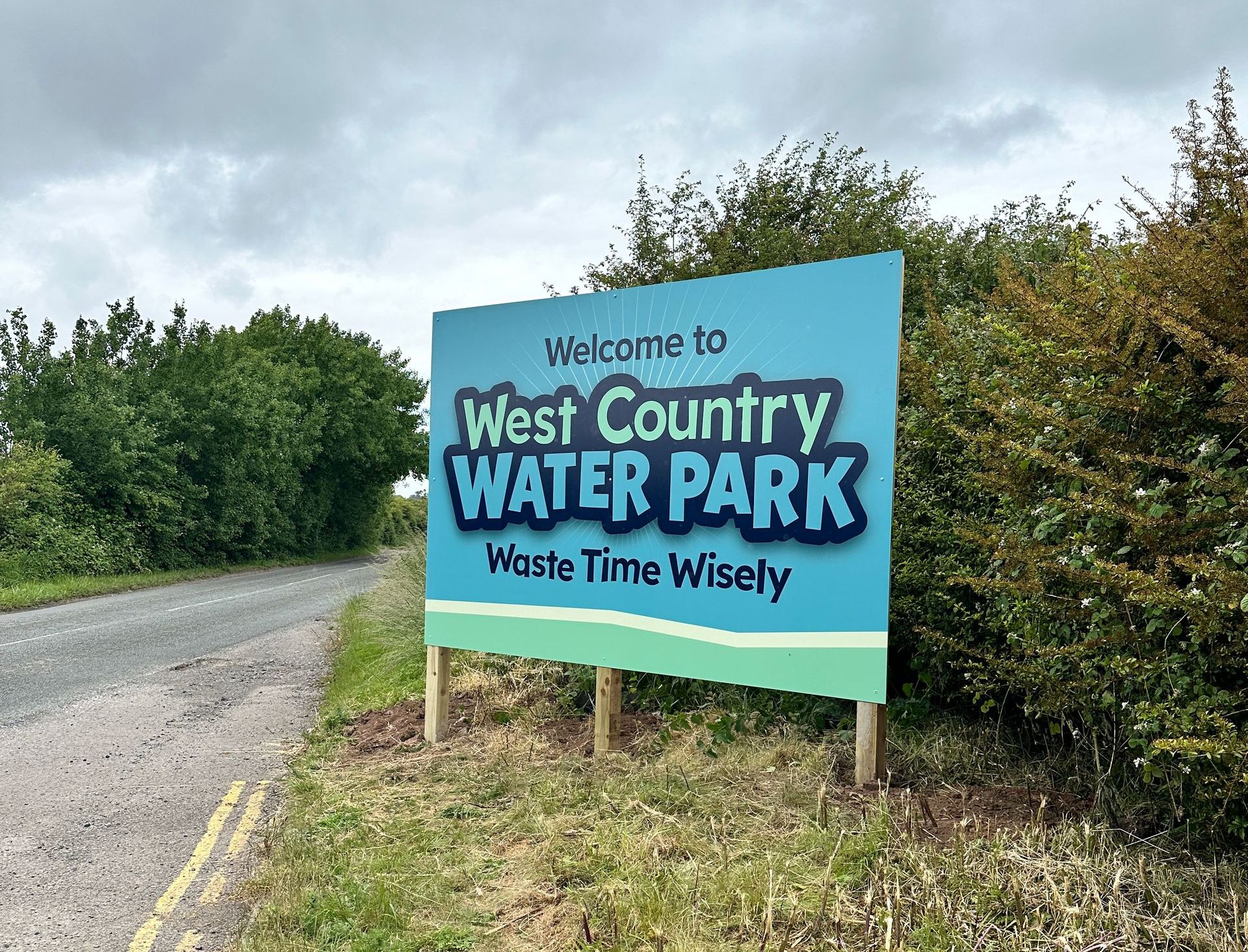 Signage at West Country Water Park