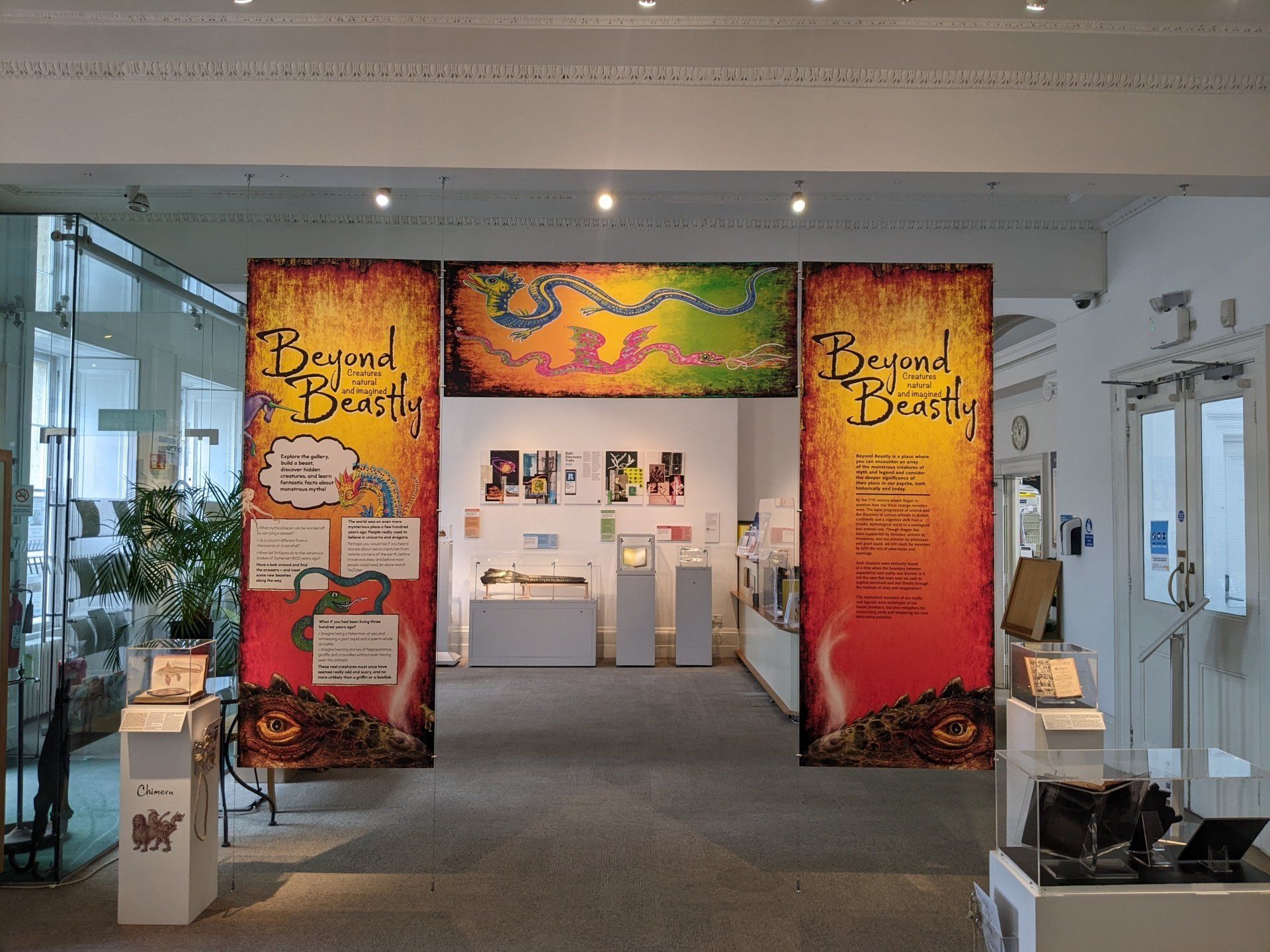 A museum with a sign that says beyond beauty