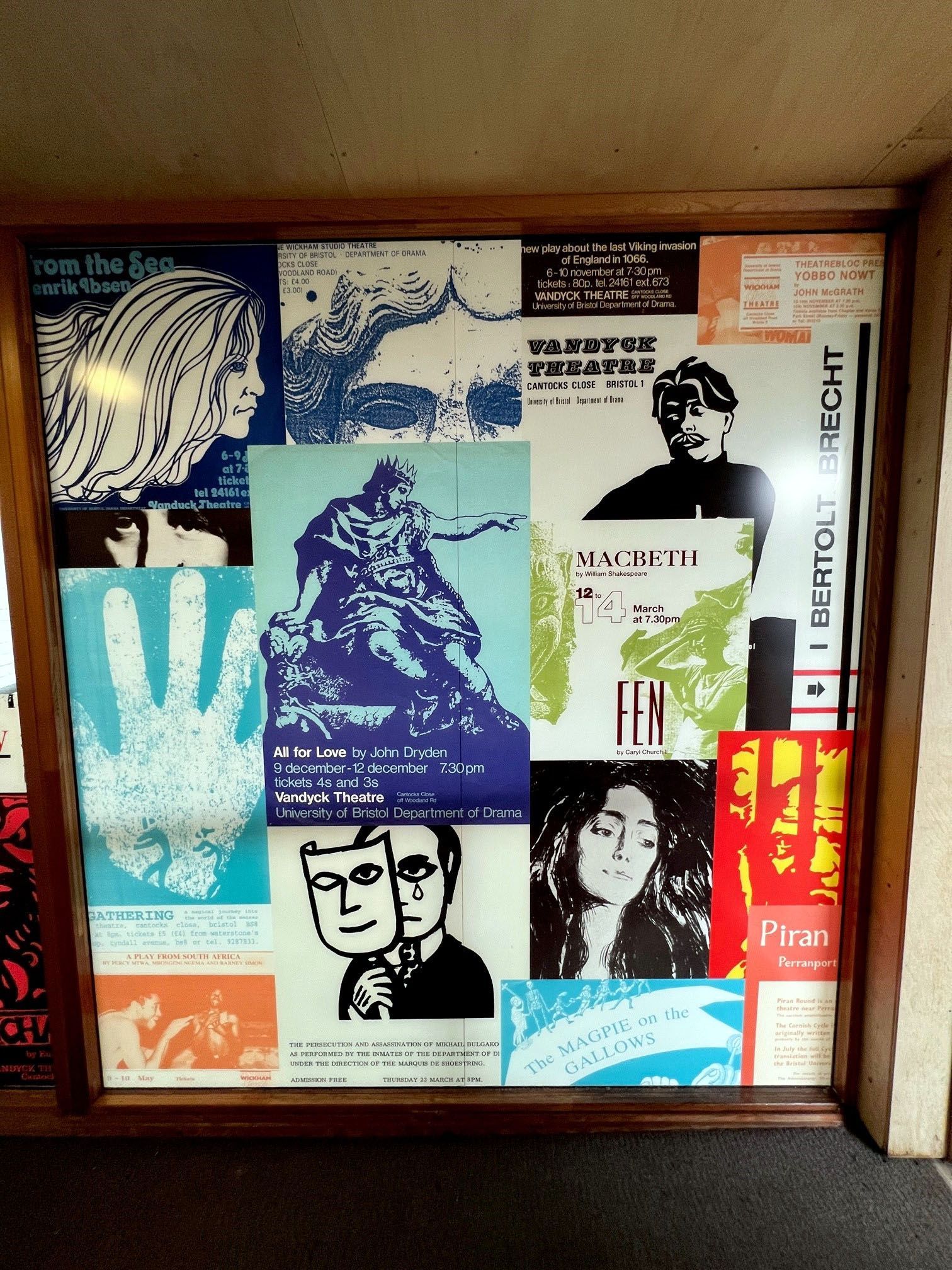 A collage of posters including one that says ffn