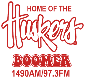 A red logo for radio station 