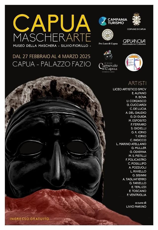 Un manifesto per capua mascherarte con una maschera nera.