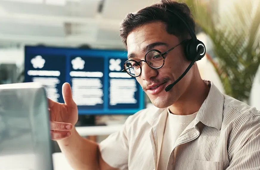 Person holding a phone displaying data with