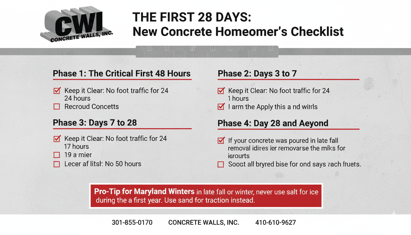 The First 28 Days: A Homeowner’s Maintenance Checklist
