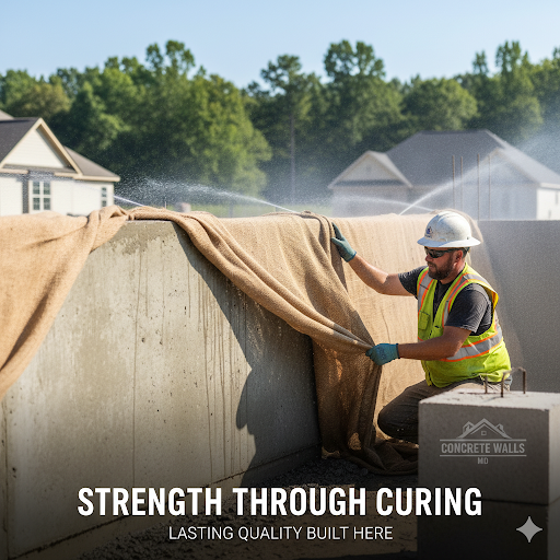 concrete strength shown in wall