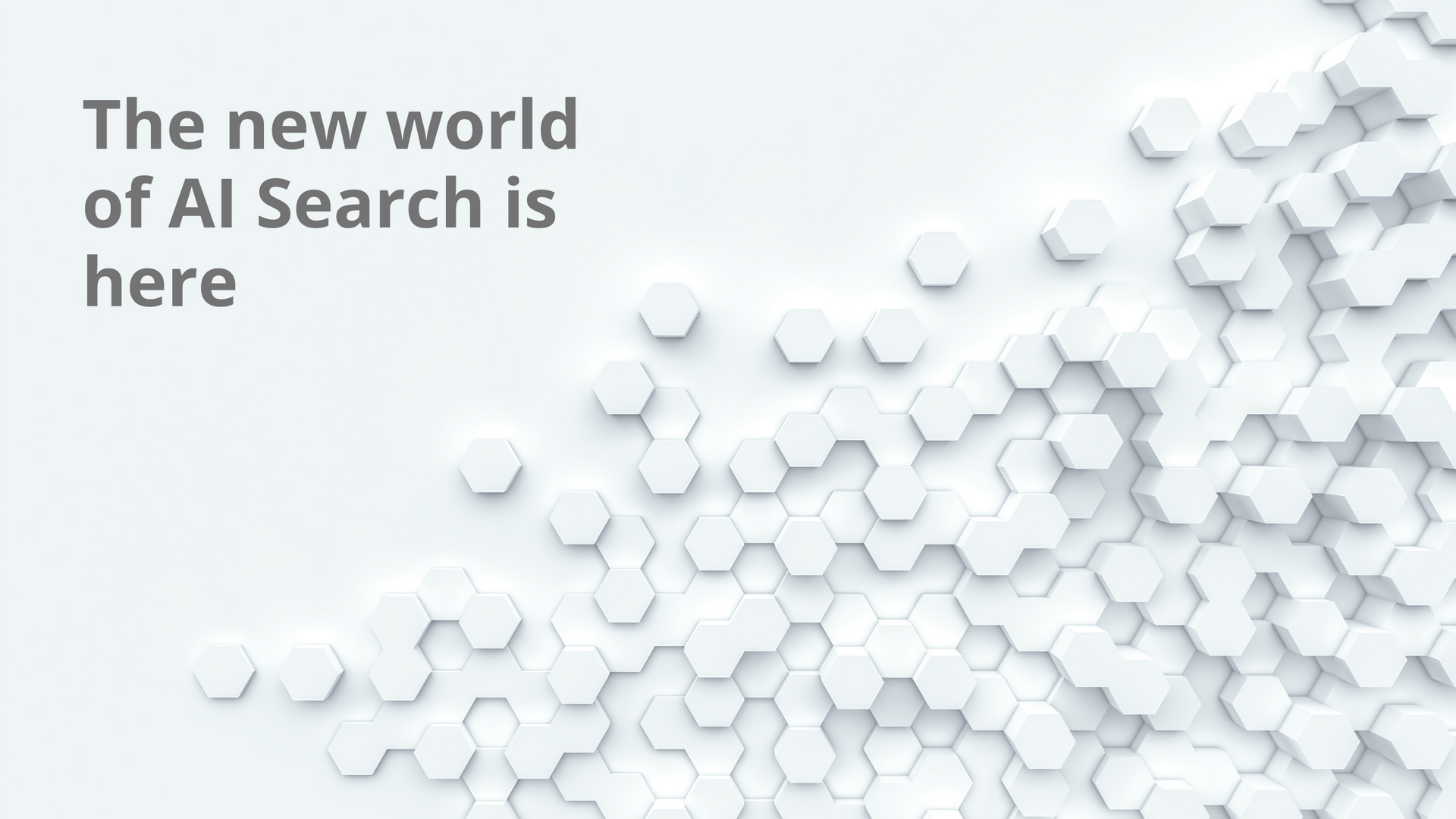 The new world of ai search is here.