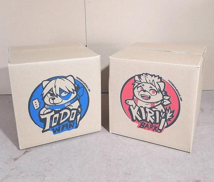 Dos cajas con las palabras todo y kirin en ellas