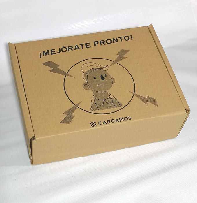 Una caja de cartón que dice mejorate pronto