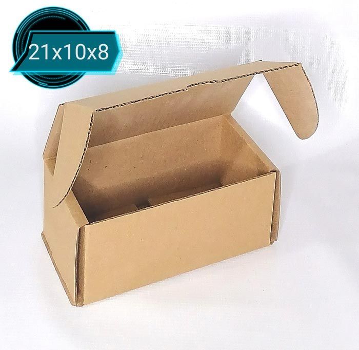 Una caja de cartón de 21x10x8 pulgadas