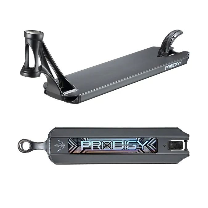 Black scooter deck with