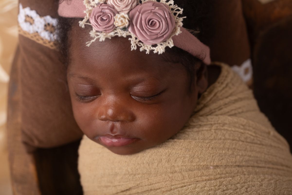 Newborn Baby Girl in Heart Bowll Prop