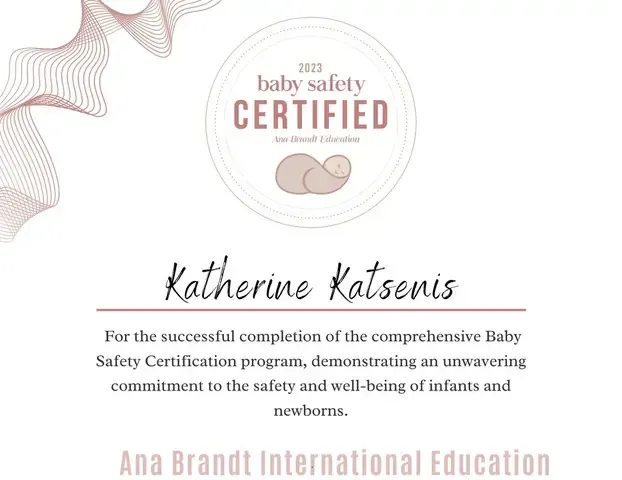 Safety in Newborn Posing Certificate Katherine Katsenis