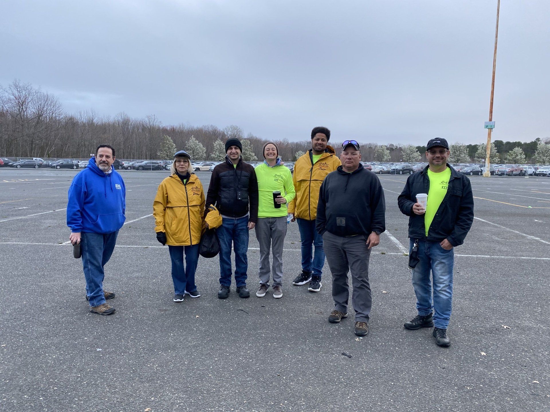 A Photo Of A Team On The Parking Lot — Englishtown, NJ — Motorcycle Rider Training