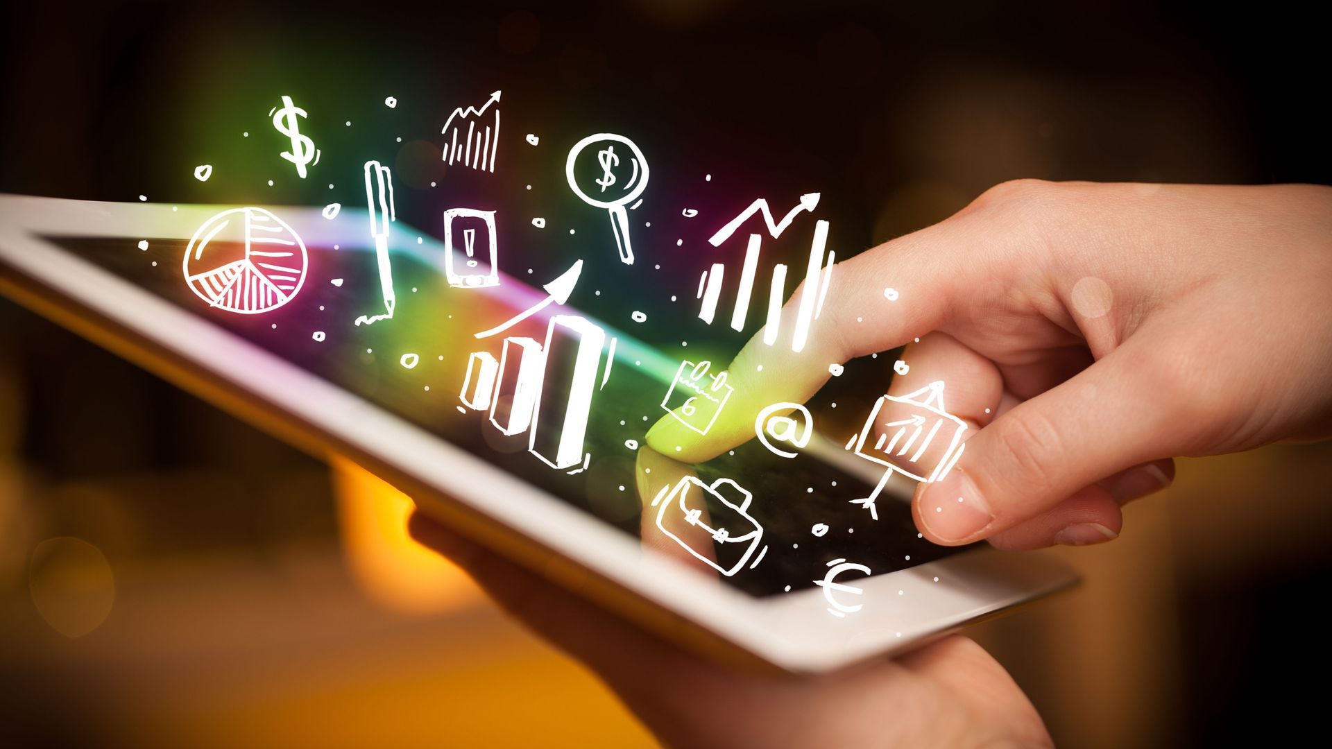 Digital Marketing using tablet