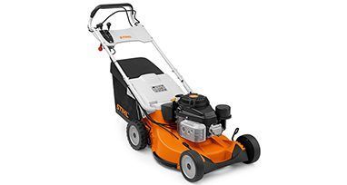 A Lawn Mower is Sitting on a White Surface — Urunga Chainsaw and Mower in Urunga, NSW