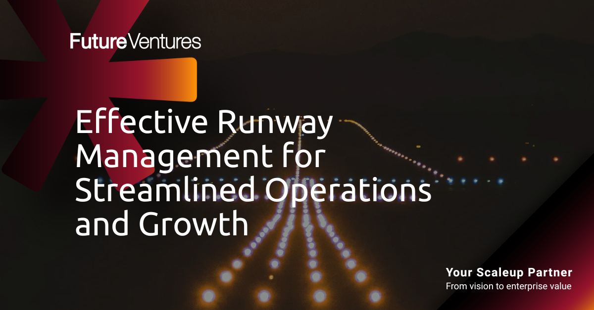 Runway at night, lit with bright white and yellow lights leading to the distant horizon.