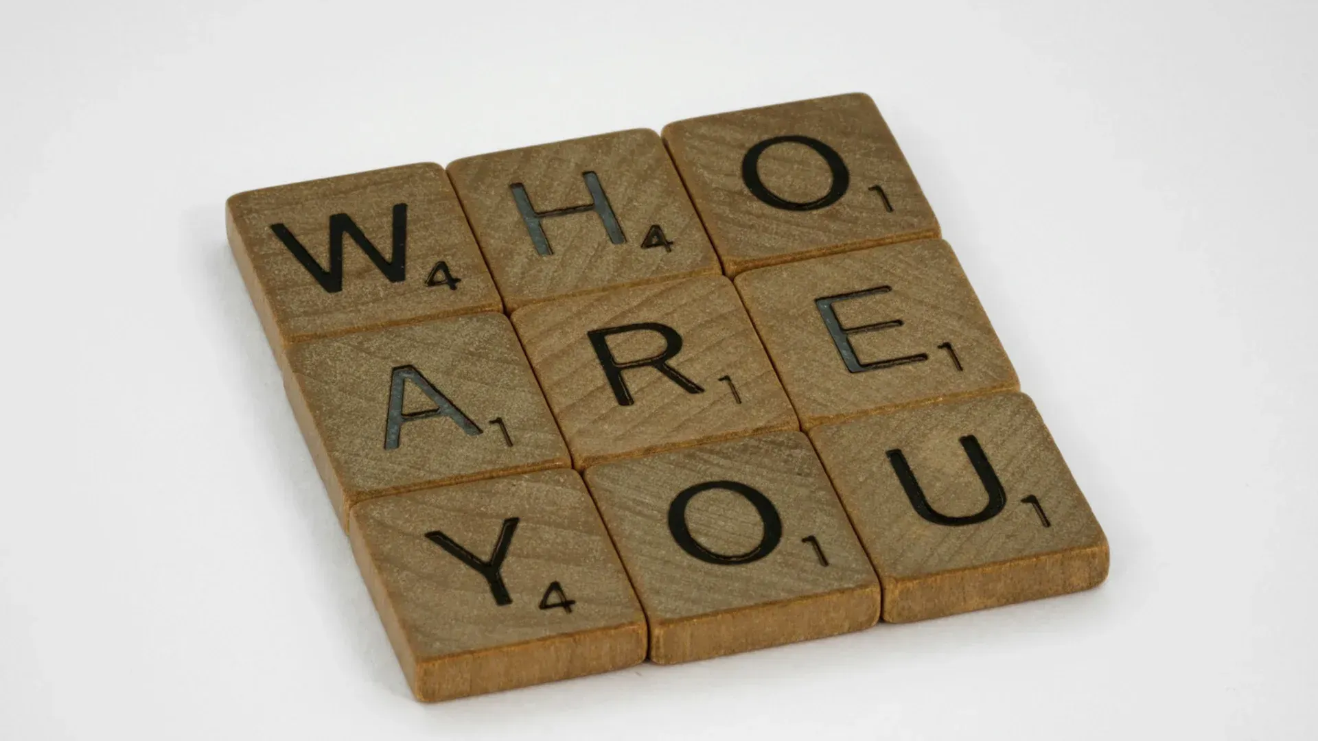 Wooden Scrabble tiles spelling 