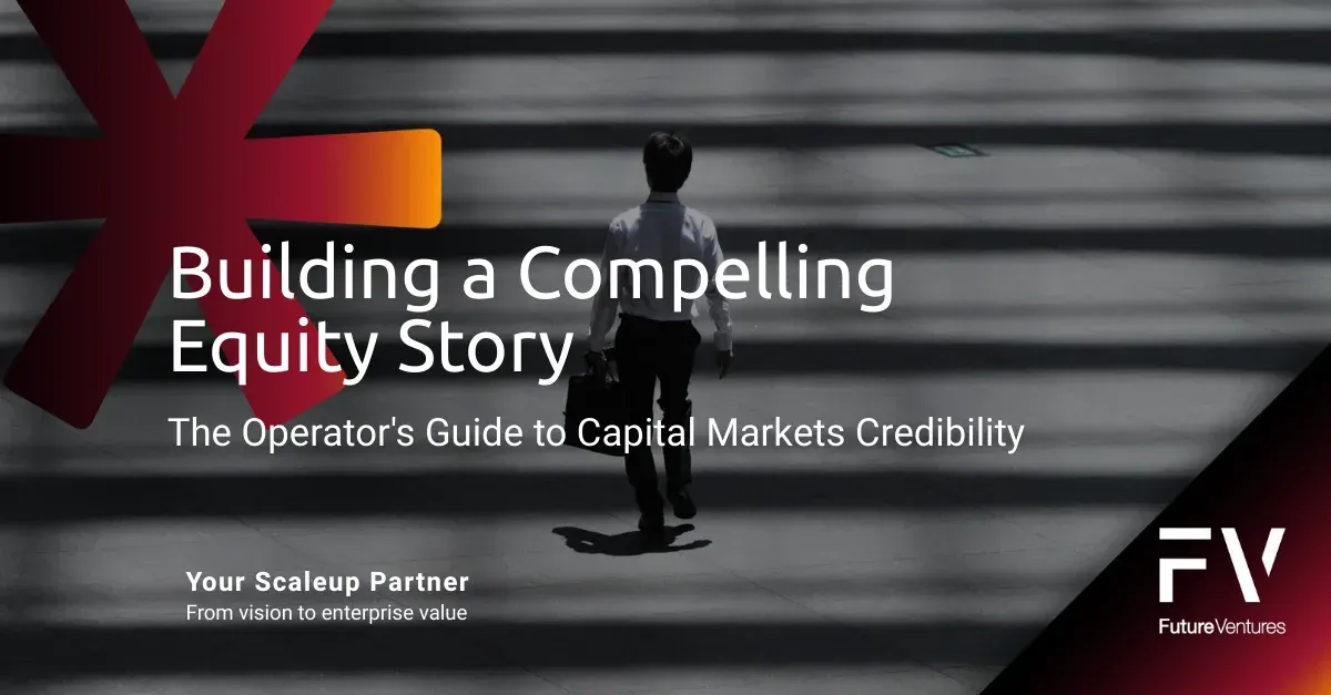 Man walking on a crosswalk towards text: 