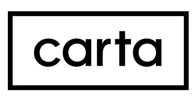 The word carta is written in black letters on a white background.