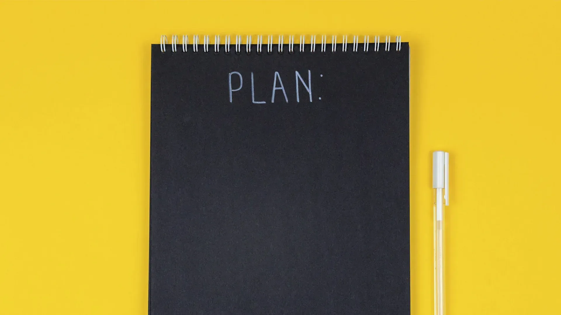 Black notepad with